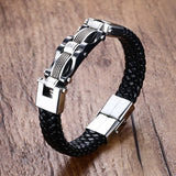 Mens Braided Leather Bracelets