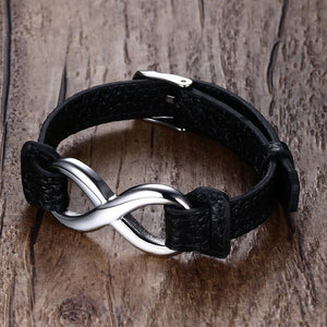 Love Black Leather Bracelet