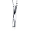 Square Twisted Column Pendant Necklace