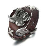 Motorcycle Biker Leather Bracelet