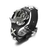 Motorcycle Biker Leather Bracelet