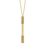 Couple Jewels Bar Pendant Necklace