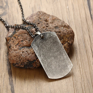 US Military Dog Tag Pendant Necklace