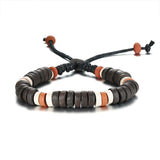Men's Wood Beaded Bracelet
