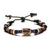 Men's Wood Beaded Bracelet