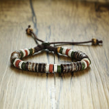 Antique Natural Stone Beaded Bracelet