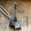 Solid Viking Thors Hammer Pendant Necklace