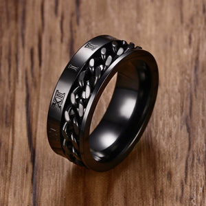 Stainless Steel Spinner Chain Worry Ring
